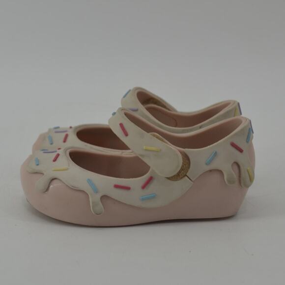 Mini Melissa Baby Size 6 Ice Cream Sprinkle Mary Jane Shoes - Picture 11 of 11